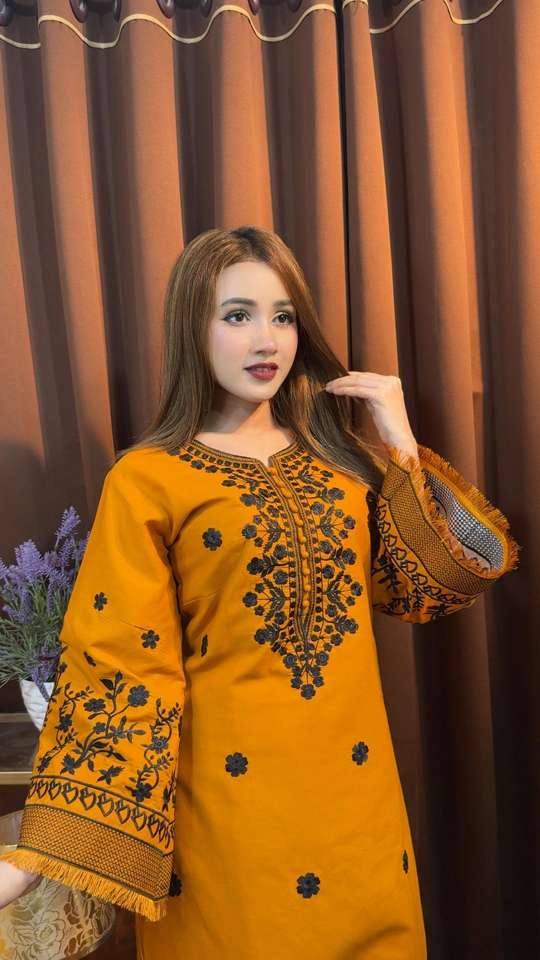eDeals - Premium Soft Cotton Embroidery Dress for Women - 02