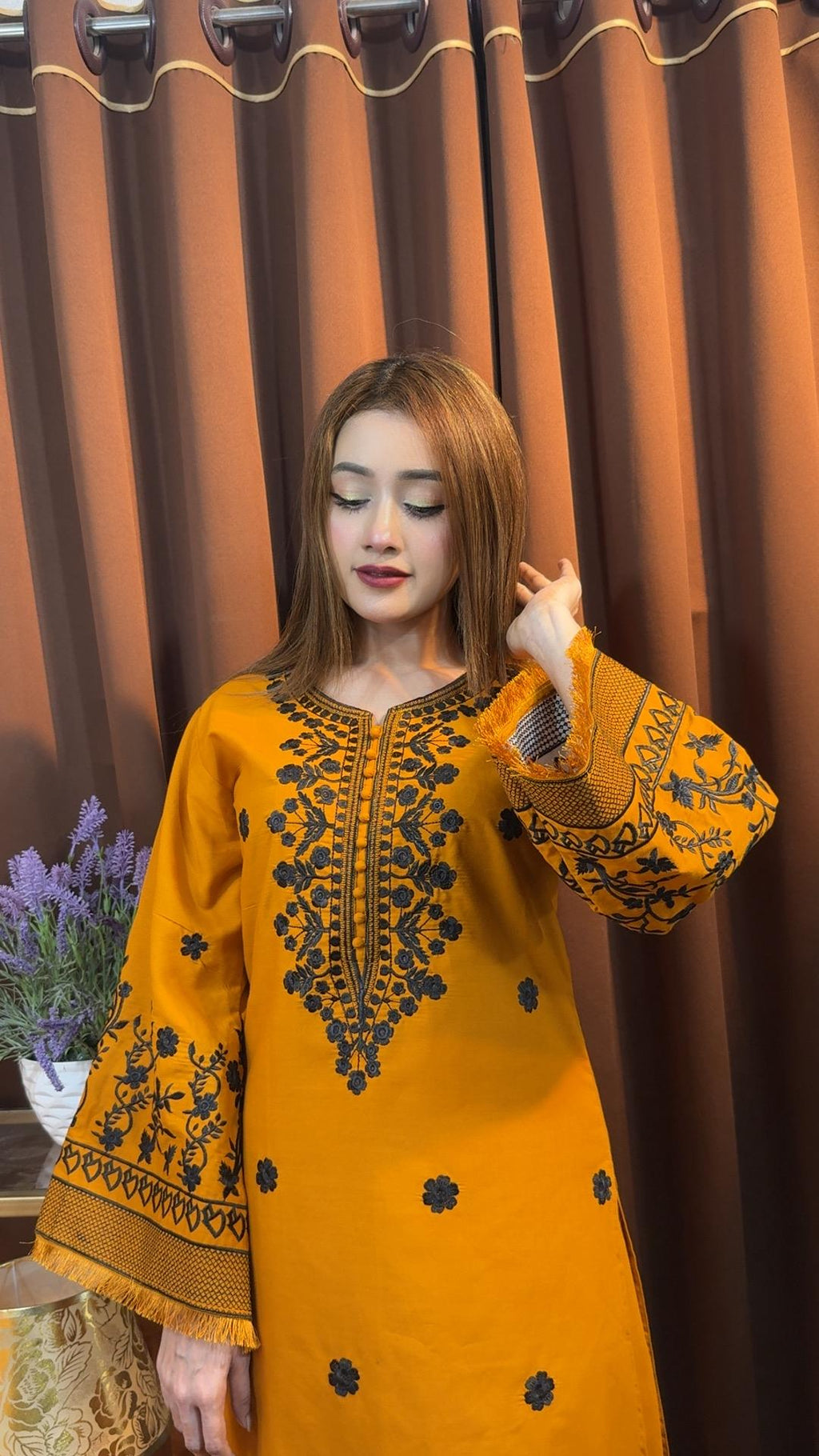 eDeals - Premium Soft Cotton Embroidery Dress for Women - 02