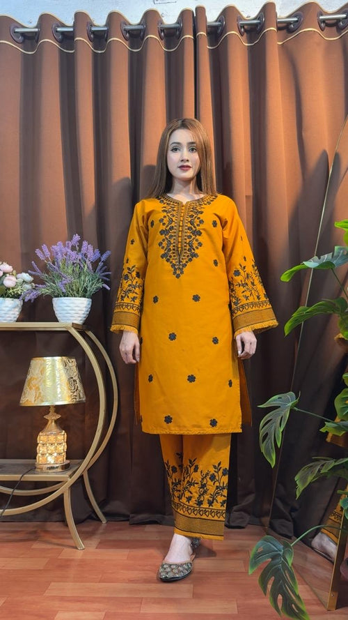 eDeals - Premium Soft Cotton Embroidery Dress for Women - 02